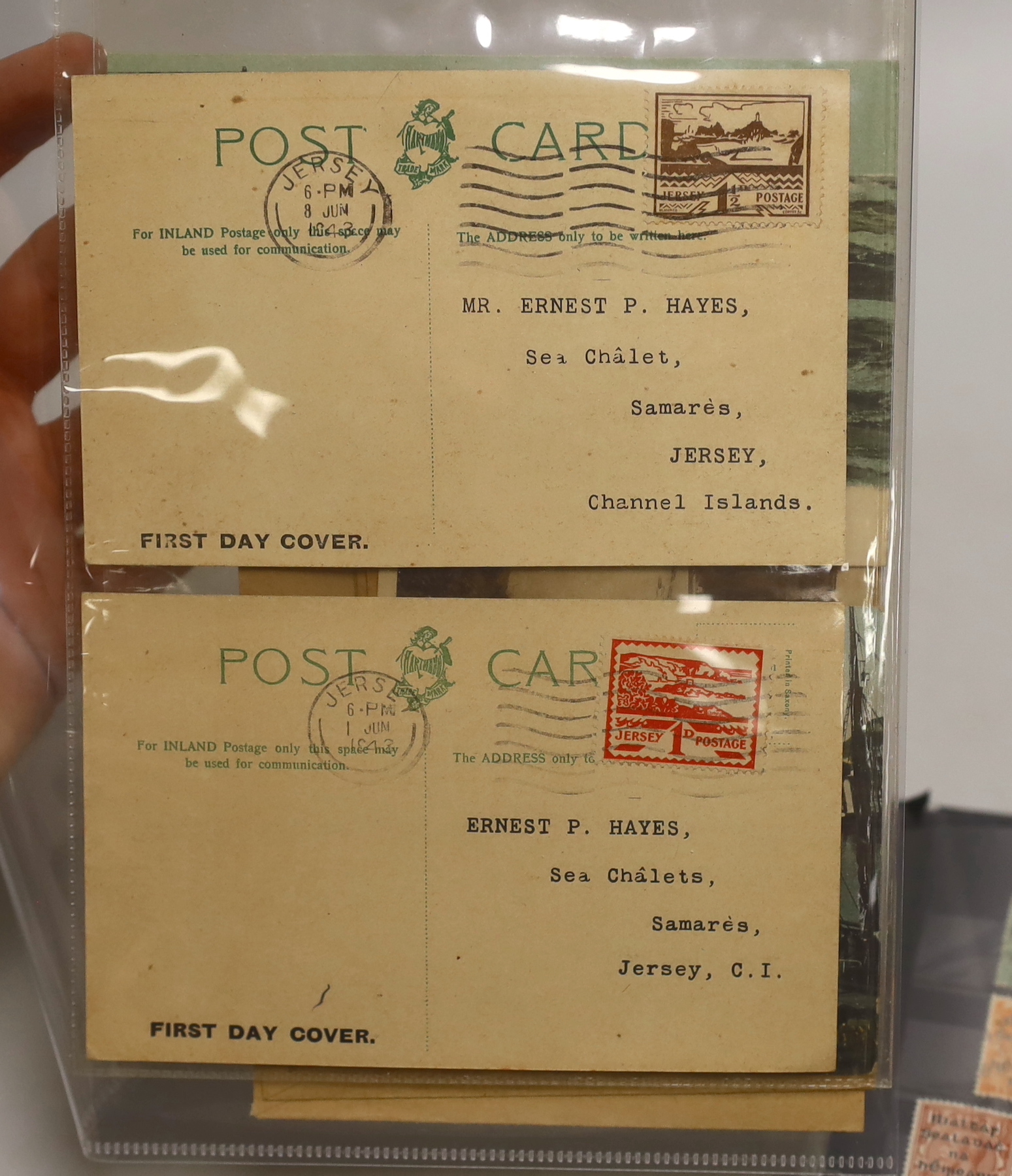 Post 1922 Irish stamps and 1940s Channel Islands stamps